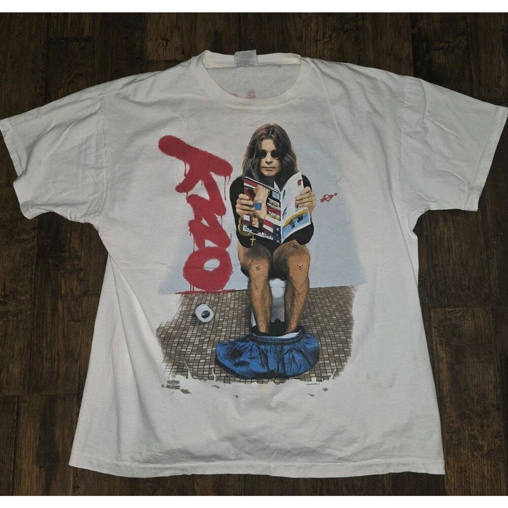 RARE 1992 Ozzy Osbourne No More Tours Vintage T-Shirt XL - SINGLE STITCH - HANES